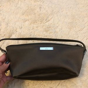Dark Brown Satin Gucci Pochette